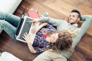 Couple Shopping Online Together