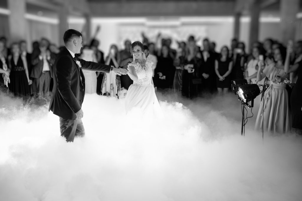 capturing first dance - wedding videographer