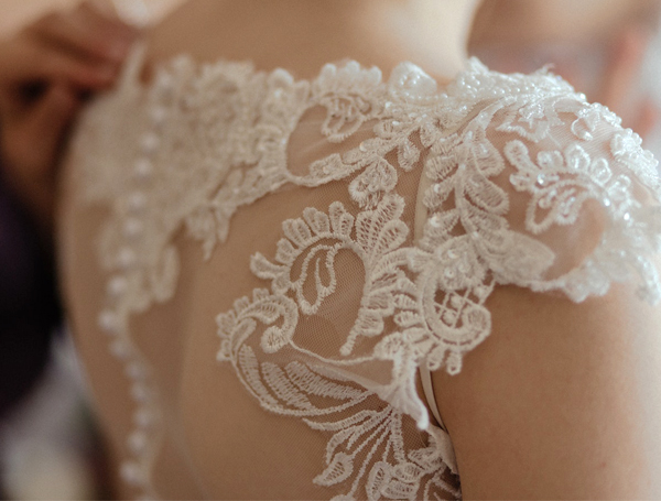 Wedding Dress Preservation - Wedding Dress Detail