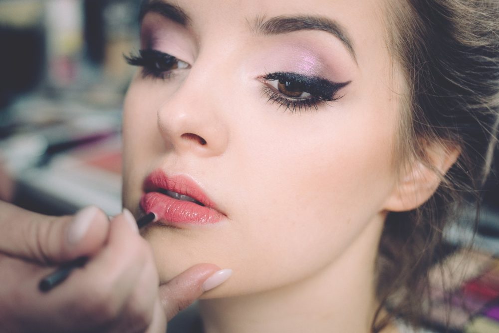 Bridal Makeup Artist - Woman Having Lipstick Applied